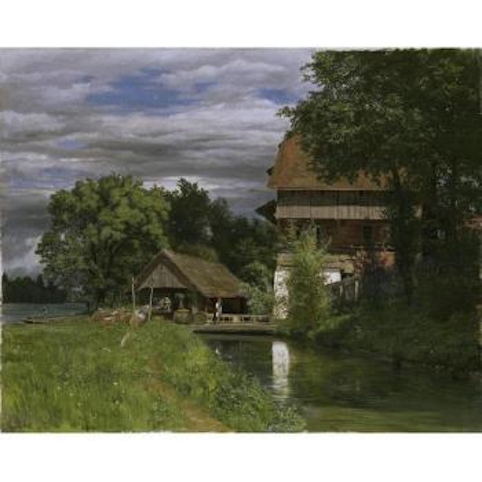 Die Mühle Von Rathausen by Robert Zünd