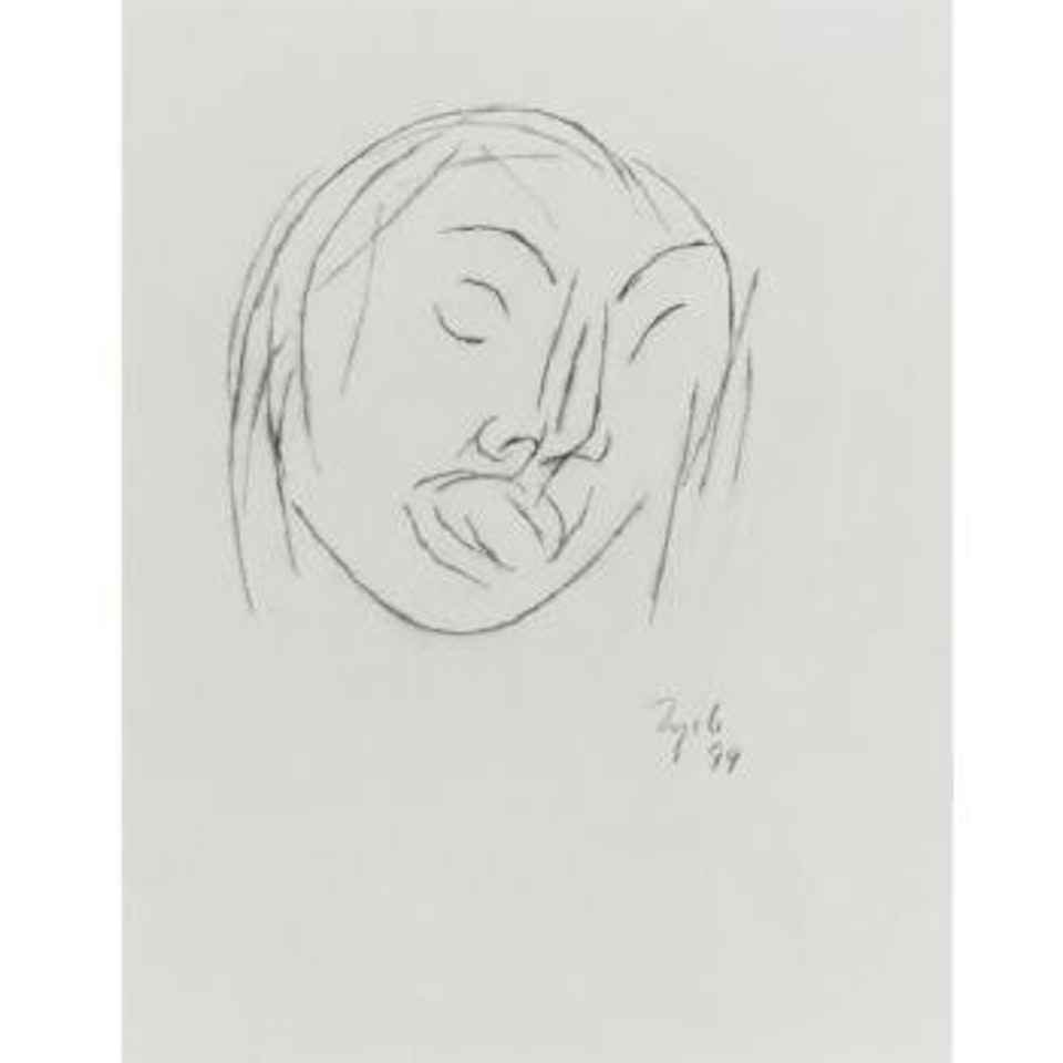 Untitled (Head) by Tyeb Mehta