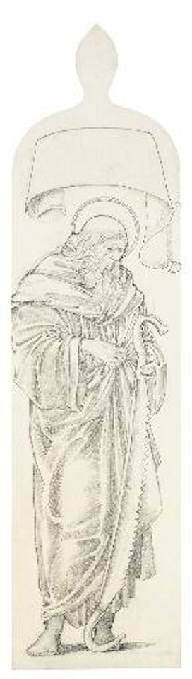 St Simon, study for stained glass window for the South Window, New Ferry by Edward Coley Burne-Jones