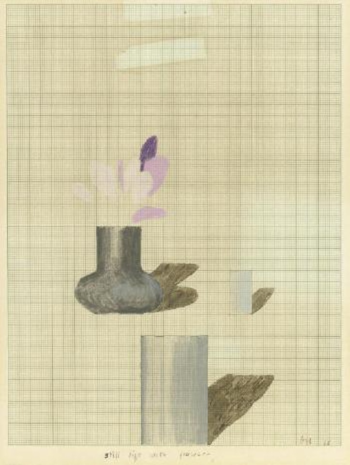 Still Life with Flowers by David Hockney