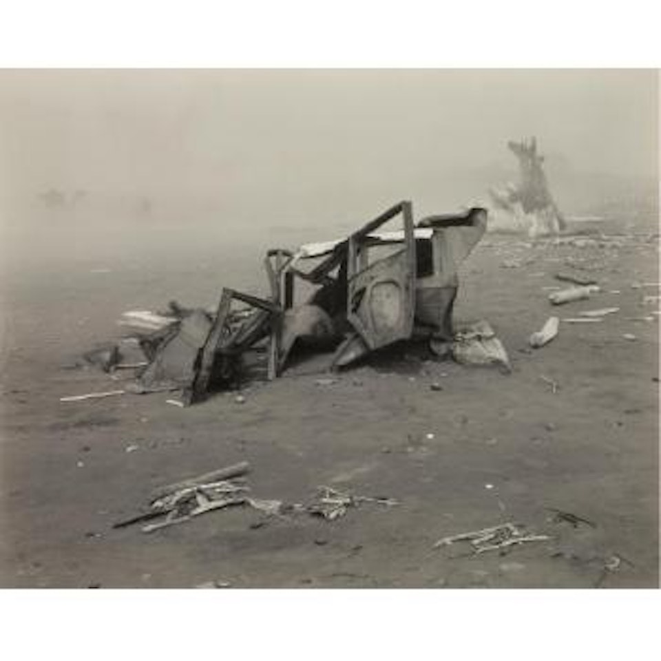 N. Coast (Wrecked Car, Crescent Beach) by Edward Weston