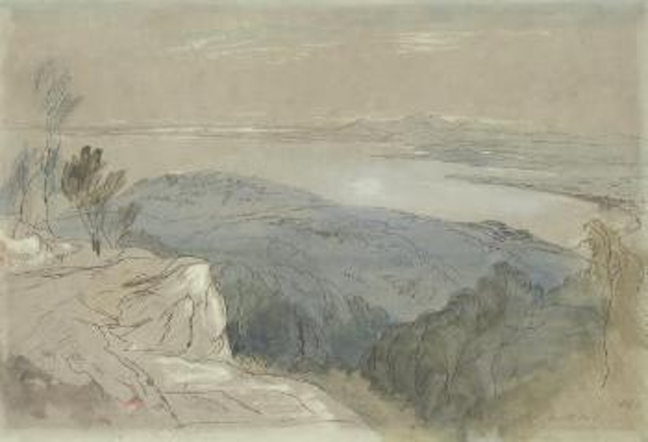 View near the Dalmatian Coast by Edward Lear