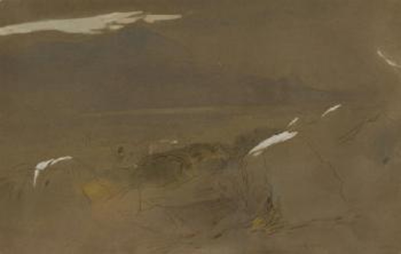 Argostoli and the Black Mountain, Cephalonia, Greece by Edward Lear