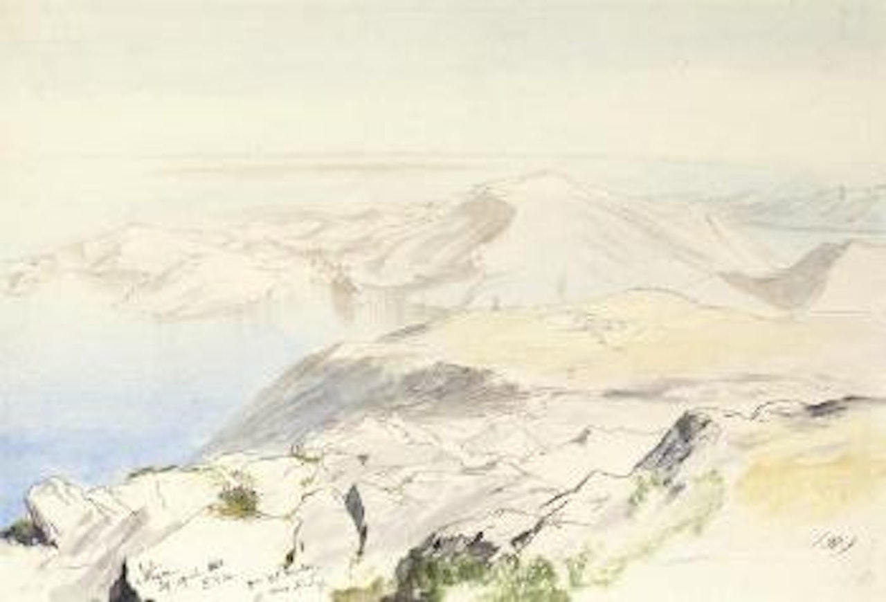 View from Mount Neritos, Ithaca, Greece by Edward Lear