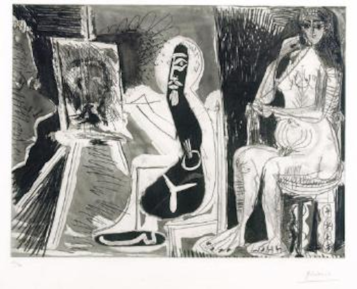 Dans l'atelier (B. 1123; Ba. 1117) by Pablo Picasso