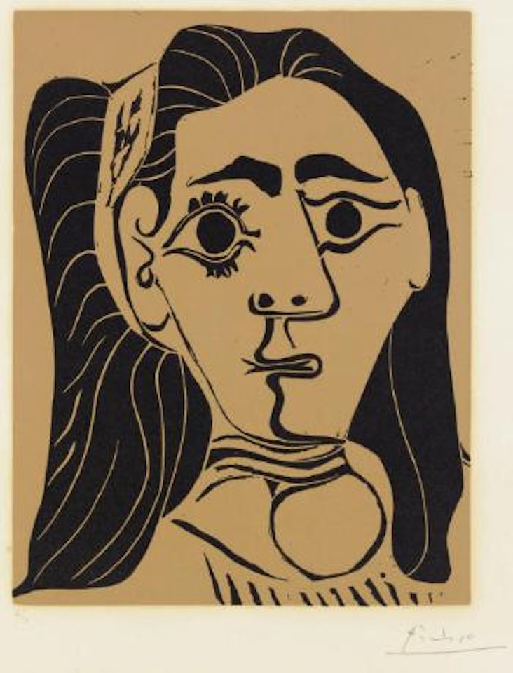 Femme aux cheveux flous (B. 1079; Ba. 1297) by Pablo Picasso