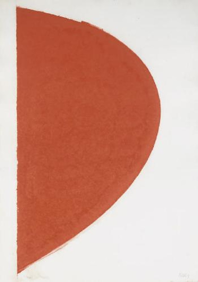 Colored Paper Image IV (Red Curve) (Axsom 144) by Ellsworth Kelly