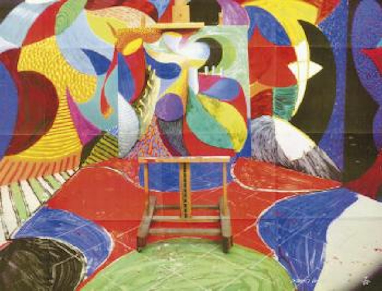 Painted Environment I (M.C.A.T. 351) by David Hockney