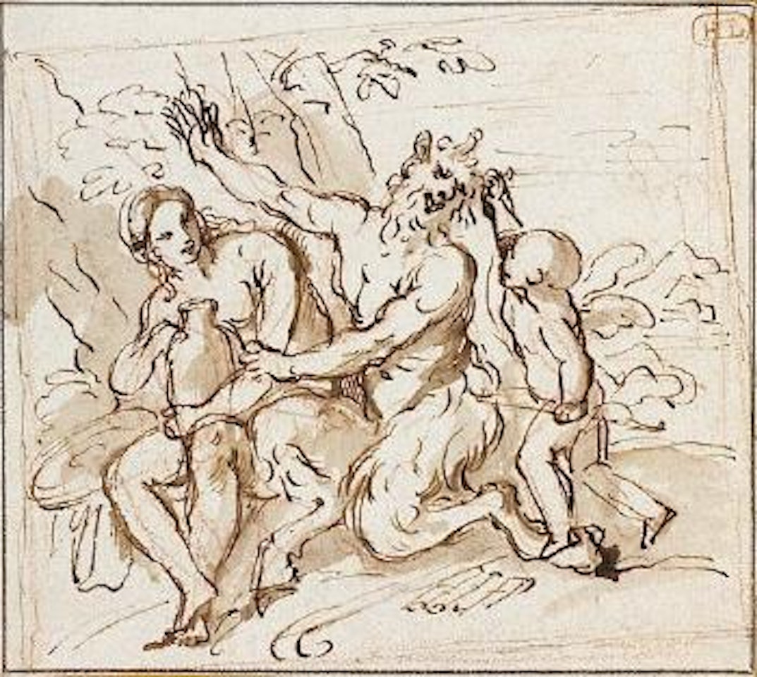 Nymphe et Satyre by Pier Francesco Mola