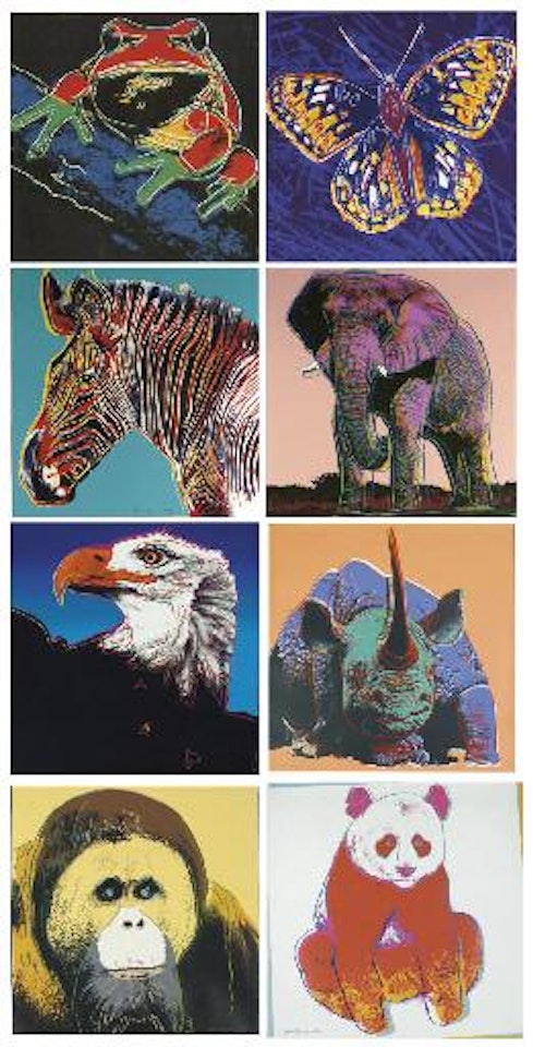 Endangered Species: Eight Plates (F. & S. 293-96, 298-301) by Andy Warhol
