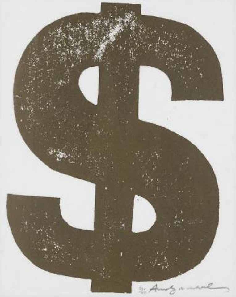 $ (1): One Plate (F. & S. 277) by Andy Warhol