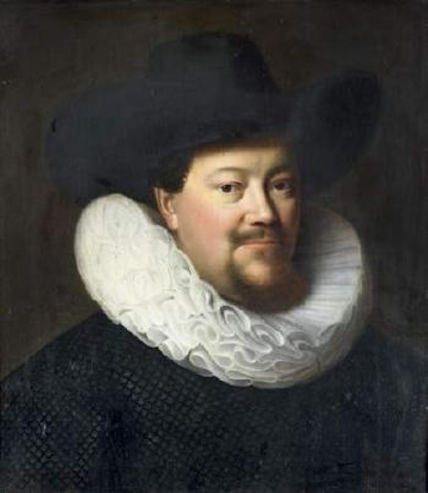 Portrait d'homme portant une fraise by Paulus Moreelse
