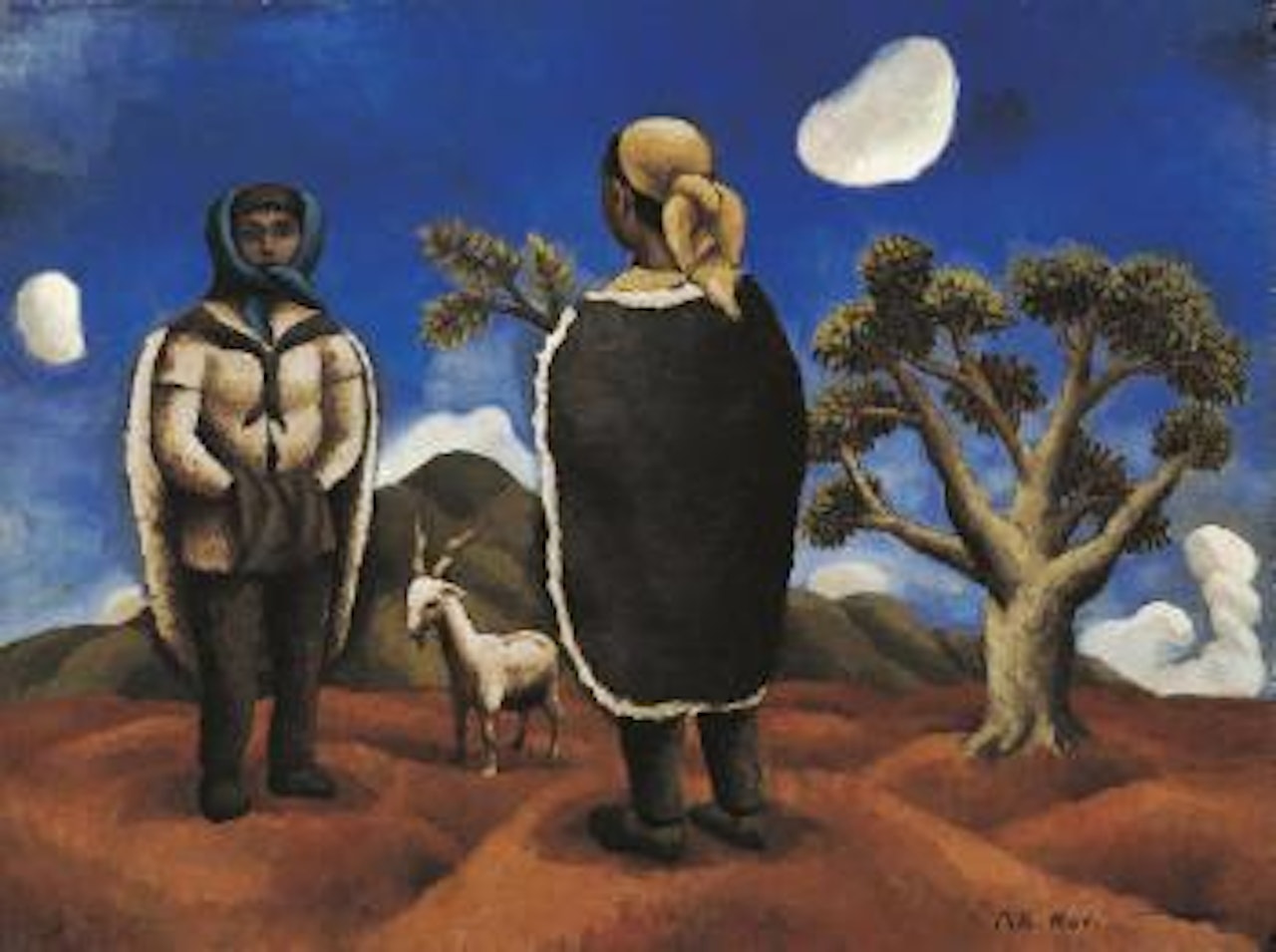 Guishan, Couple and Goat by Mao Xuhui