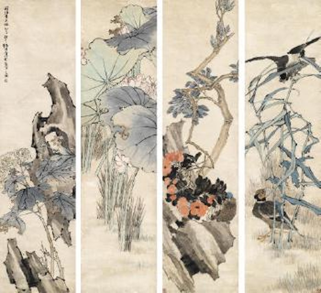 Four Seasons: Birds and Flowers by Ren Bonian