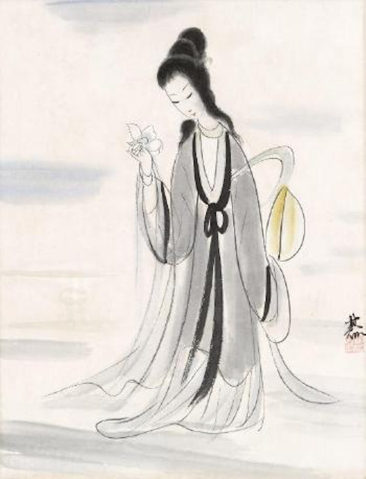 Lady by Lin Fengmian