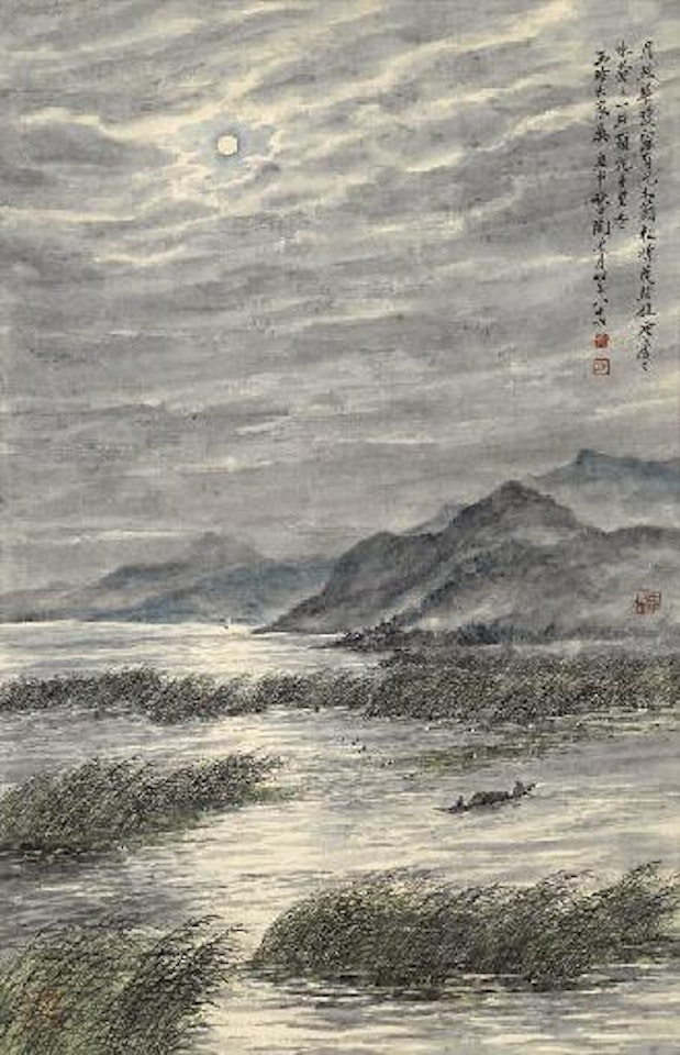 Boating in the Moonlight by Lengyue Tao