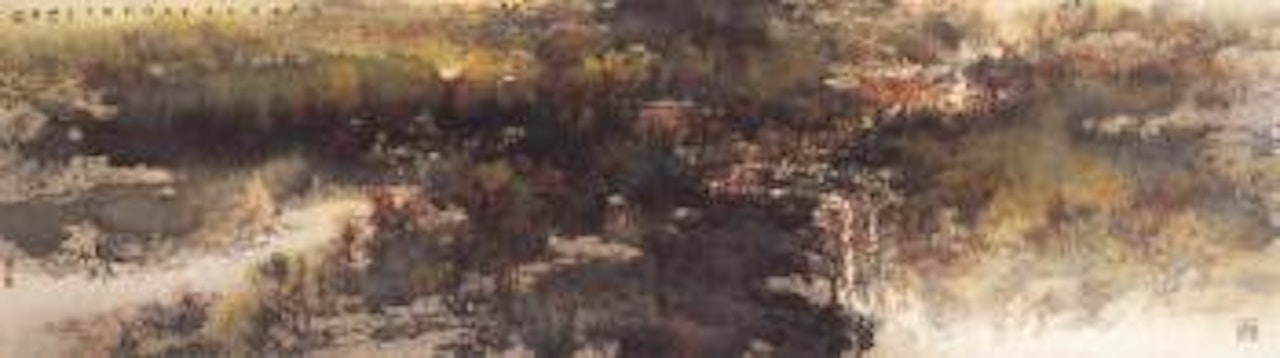 Autumn Landscape by He Baili