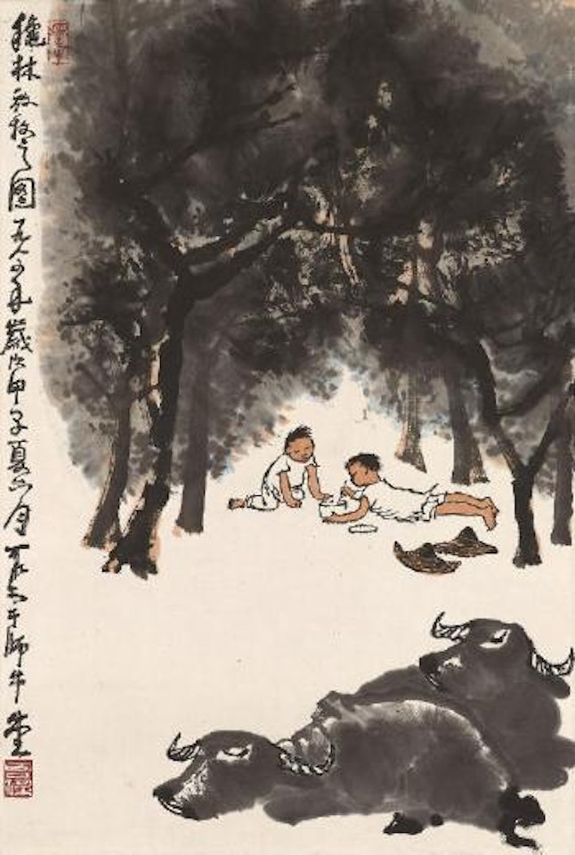 Autumn Herding by Li Keran