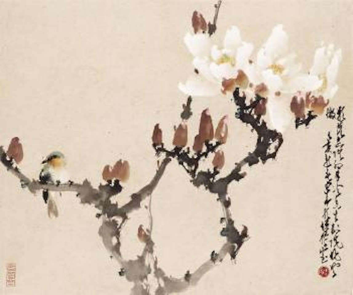 Bird and Magnolia by Zhao Shao'ang