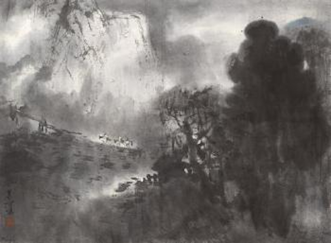 Visiting Friends in the Mountains by Yang Shanshen