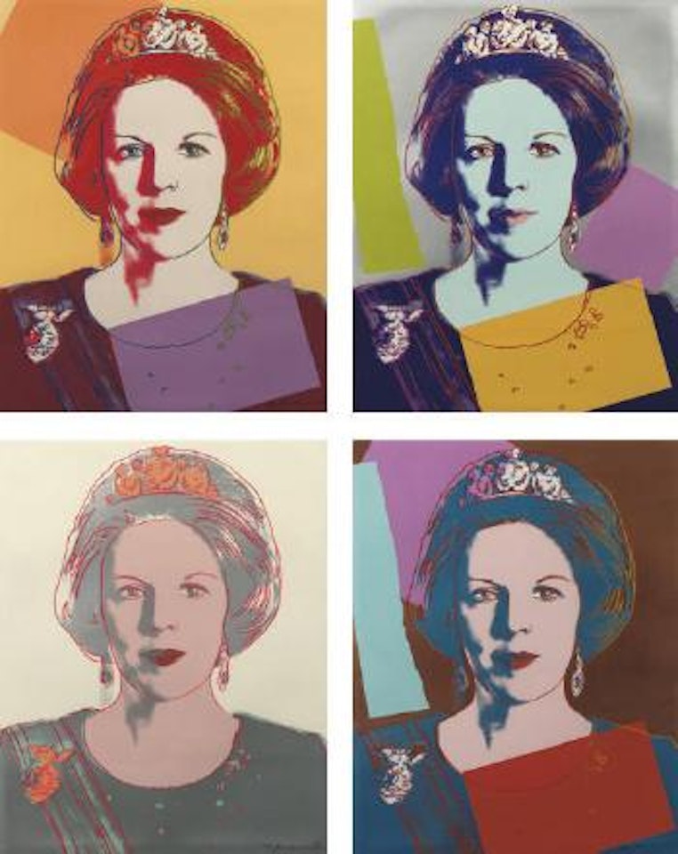 Queen Beatrix of the Netherlands, from: Reigning Queens (Feldman and Schellmann 338-341) by Andy Warhol