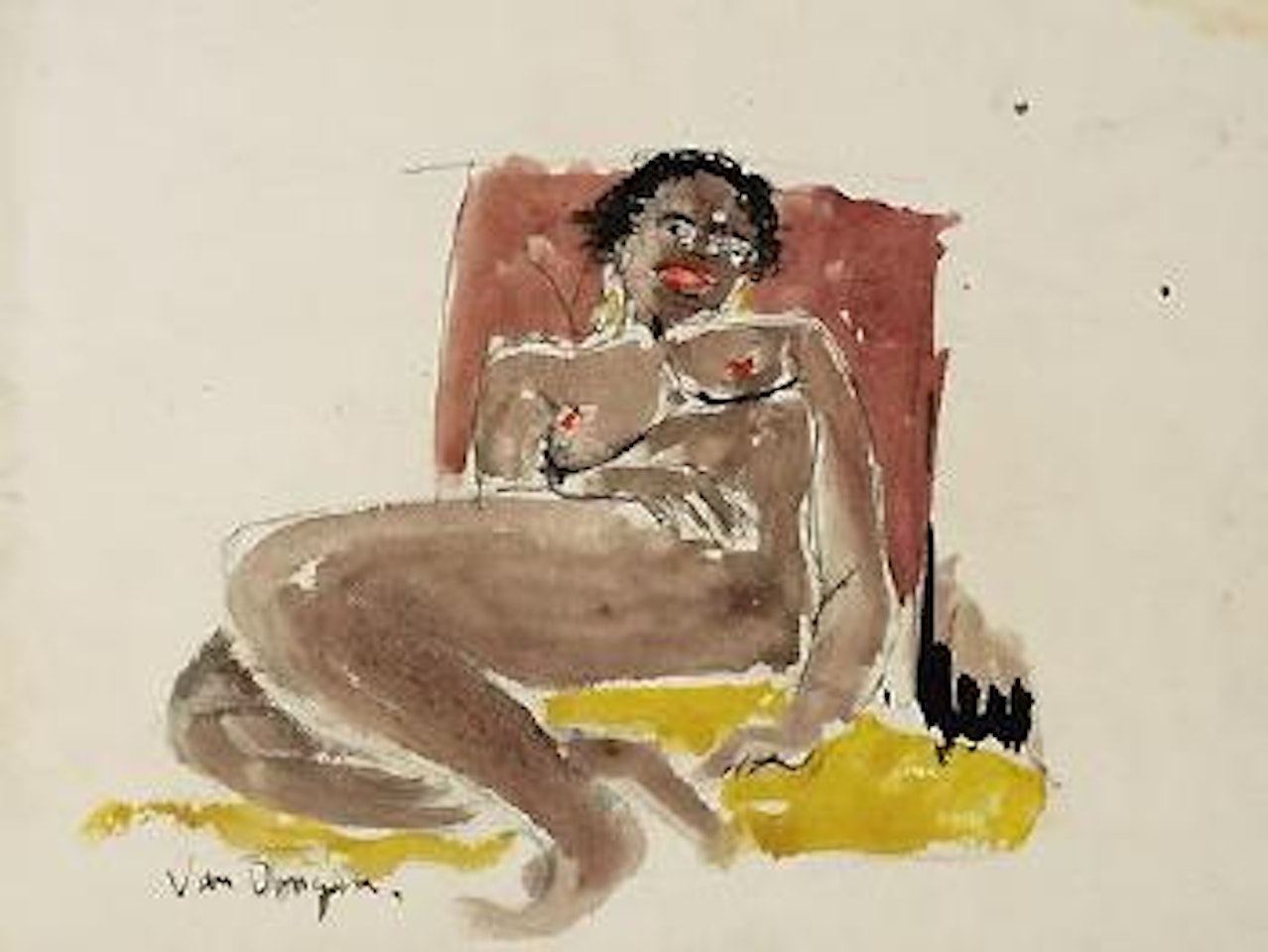 Nu allonge de face by Kees van Dongen