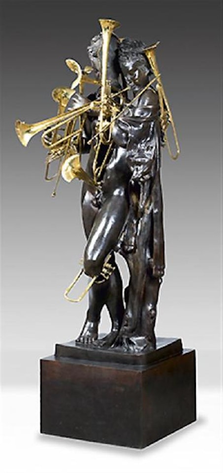 Man with trumpets by Arman