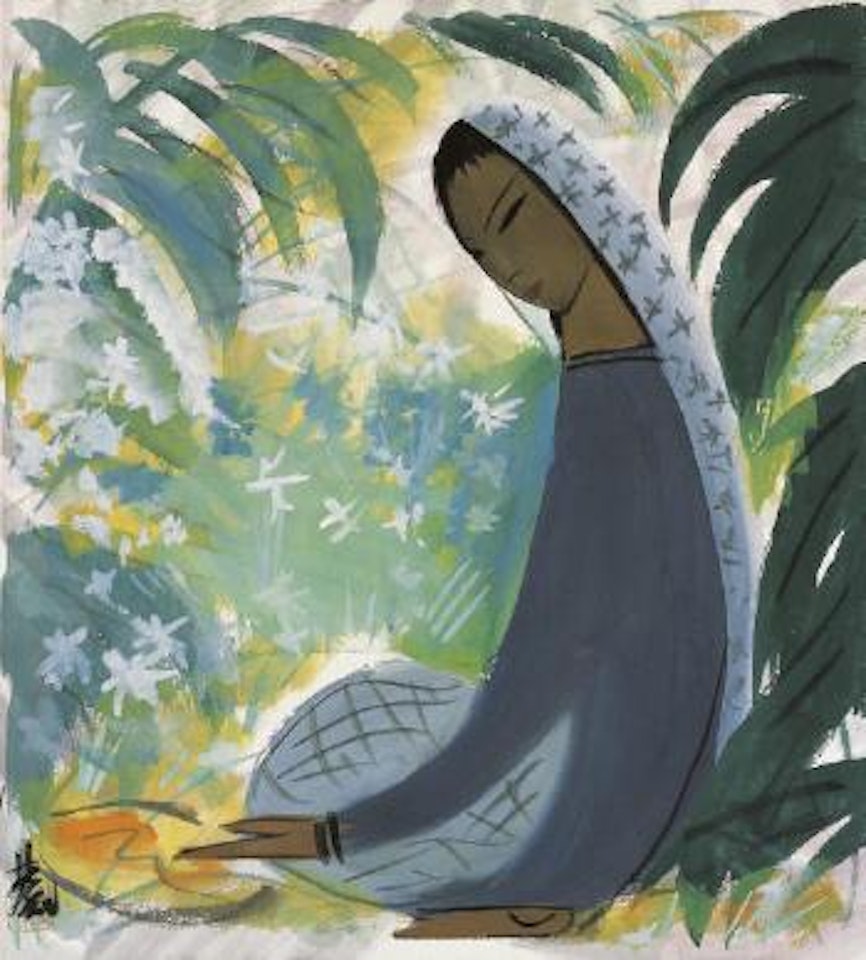 A Lady in the Forest by Lin Fengmian
