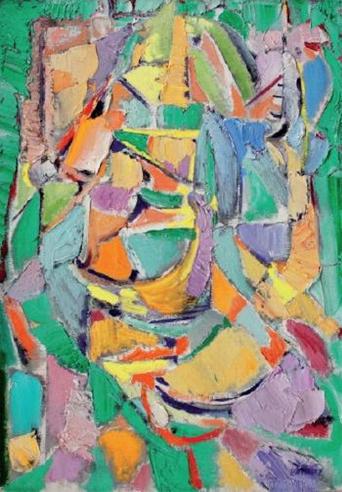 Composition au fond vert by André Lanskoy
