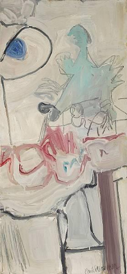 Still life with Femme au Coq by Paul Wonner