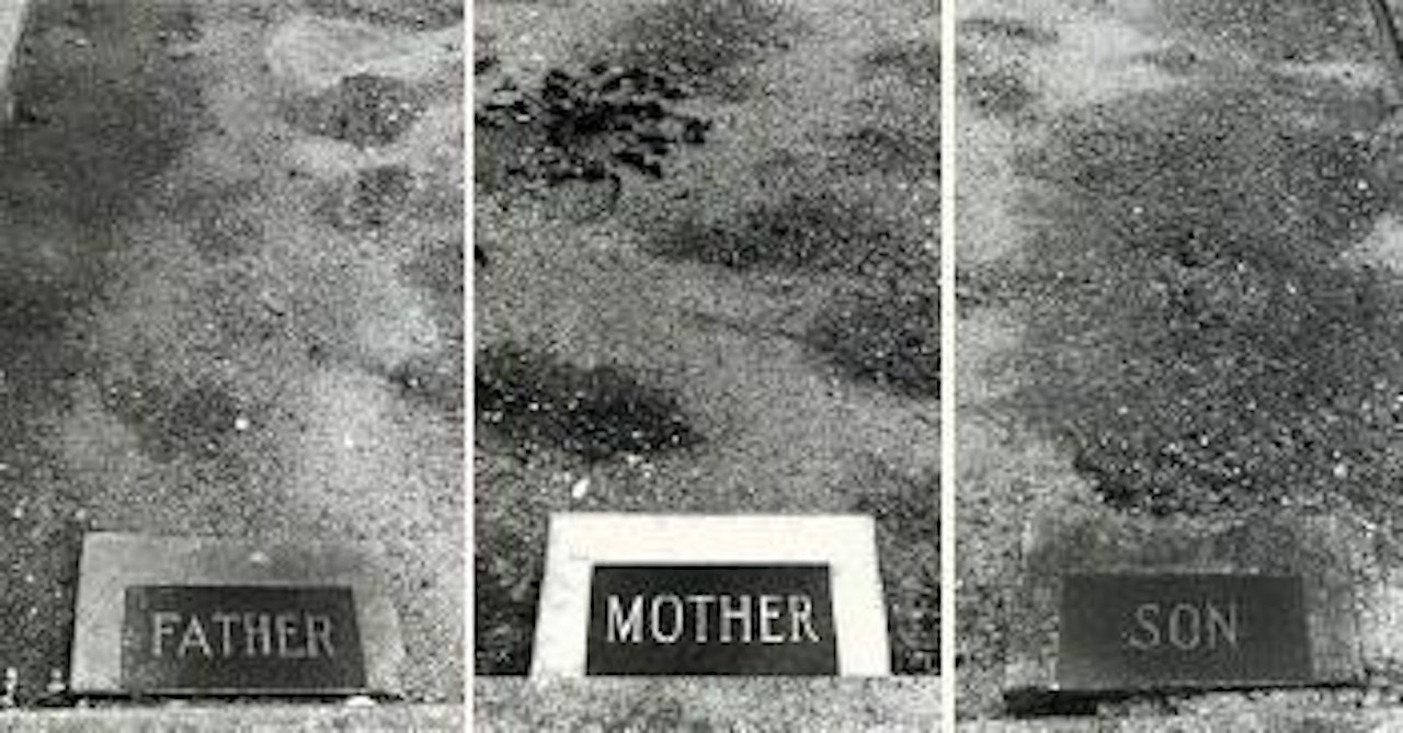 Father-Mother-Son (the graves #43) by Sophie Calle