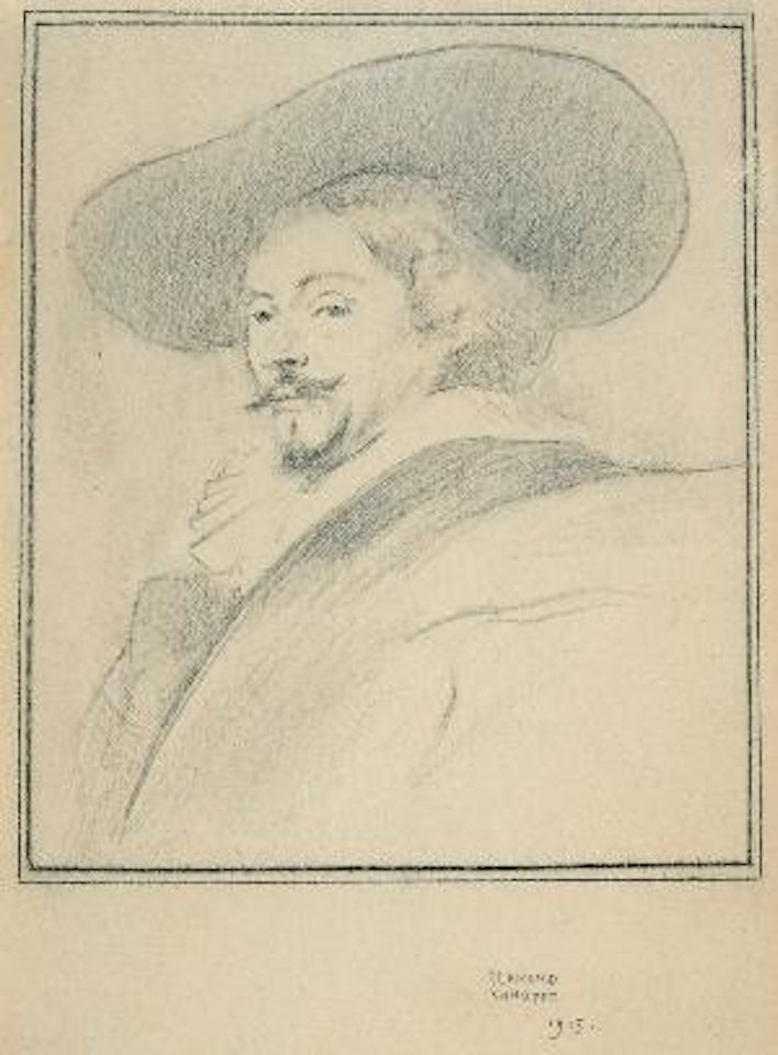 Portrait de Rubens by Fernand Khnopff
