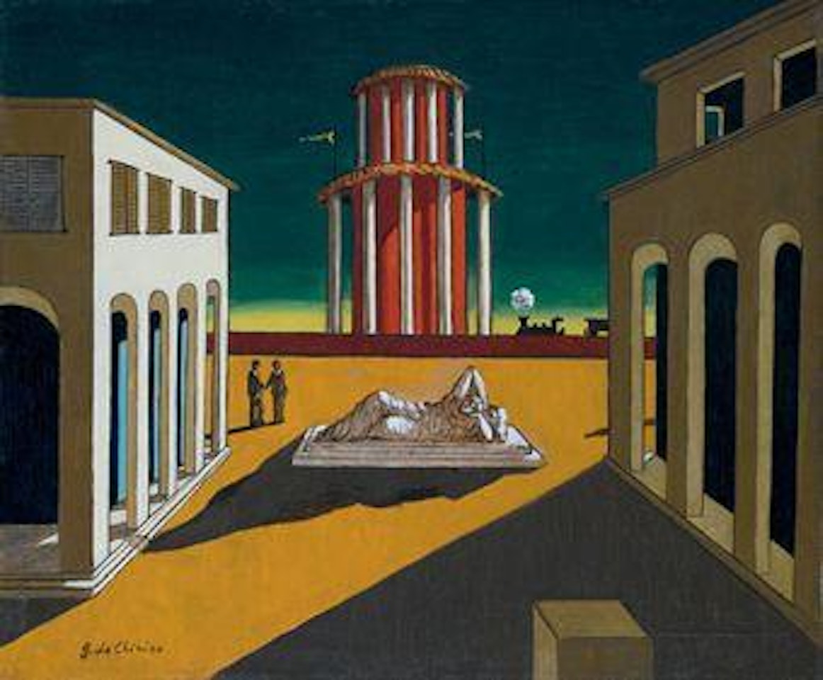Piazza d'Italia con Arianna by Giorgio de Chirico
