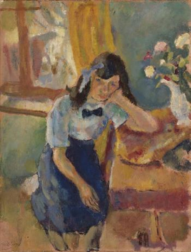 Jeune fille accoudée; La Rêveuse by Jules Pascin