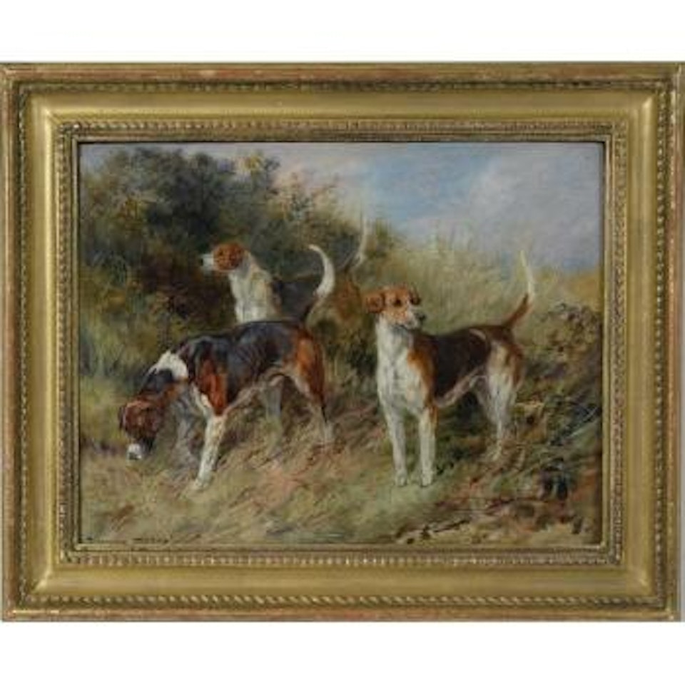Dandy, Nigel, And Sapphire: North Shropshire Foxhouds by Heywood Hardy