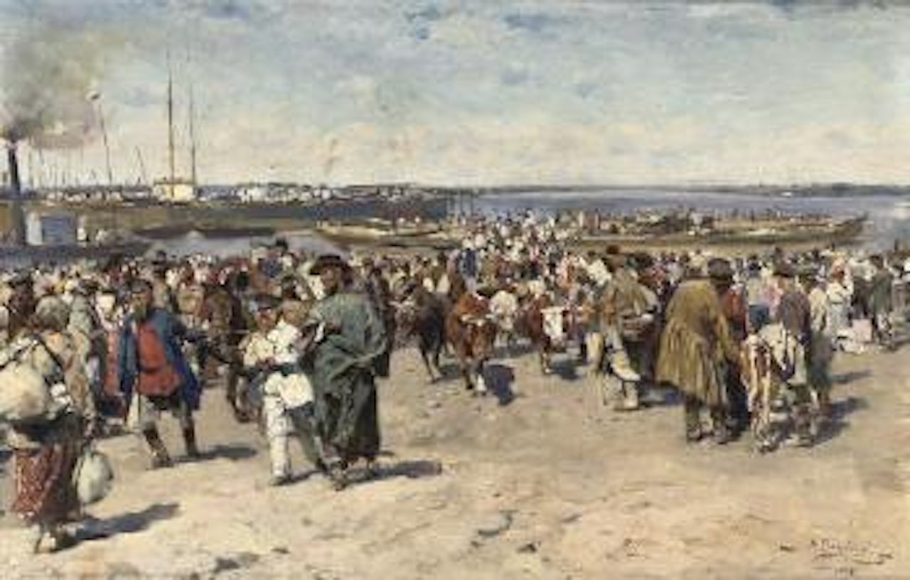 On the Volga by Vladimir Makovsky