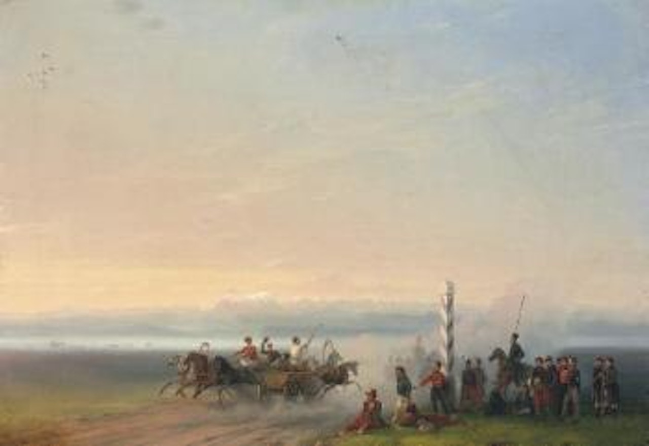 A country track by the Black Sea by Ivan Konstantinovich Aivazovsky