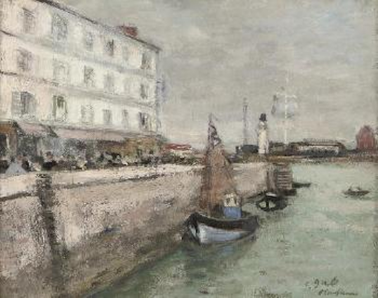 Port de Honfleur par temps de brume by François Gall