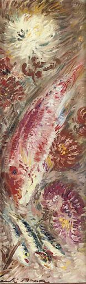 Rouget et chrysanthèmes by André Masson
