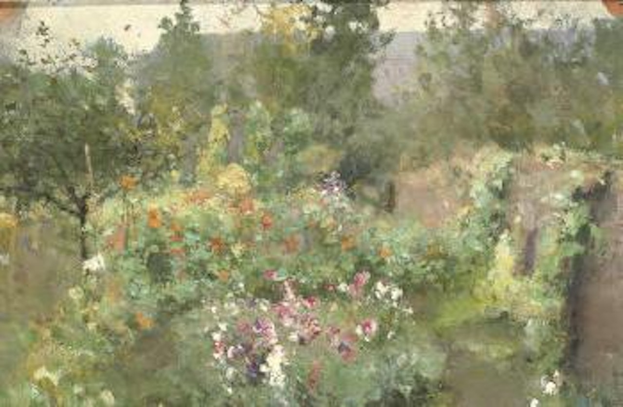 Vue de ma chambre sur notre jardin by Ivan Pavlovitch Pochitonov