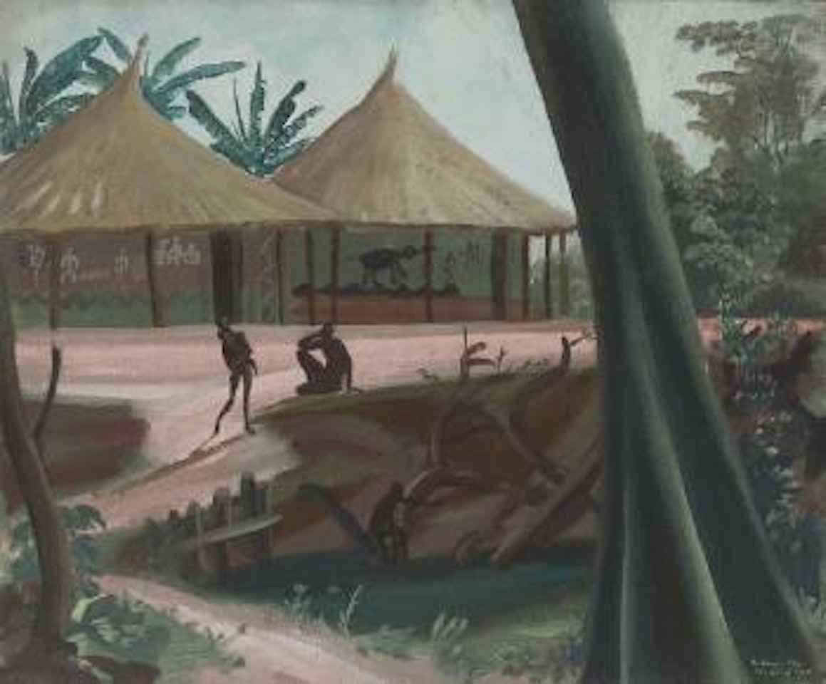 Étude de village d'Oubangui Chari by Alexander Evgenievich Yakovlev