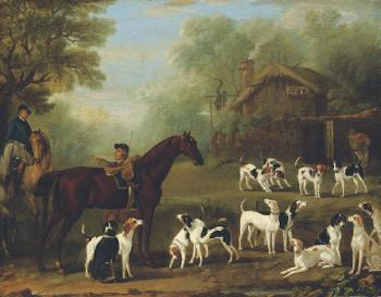 Unkenneling: a study for the painting in the Wootton Hall at Althorp by John Wootton