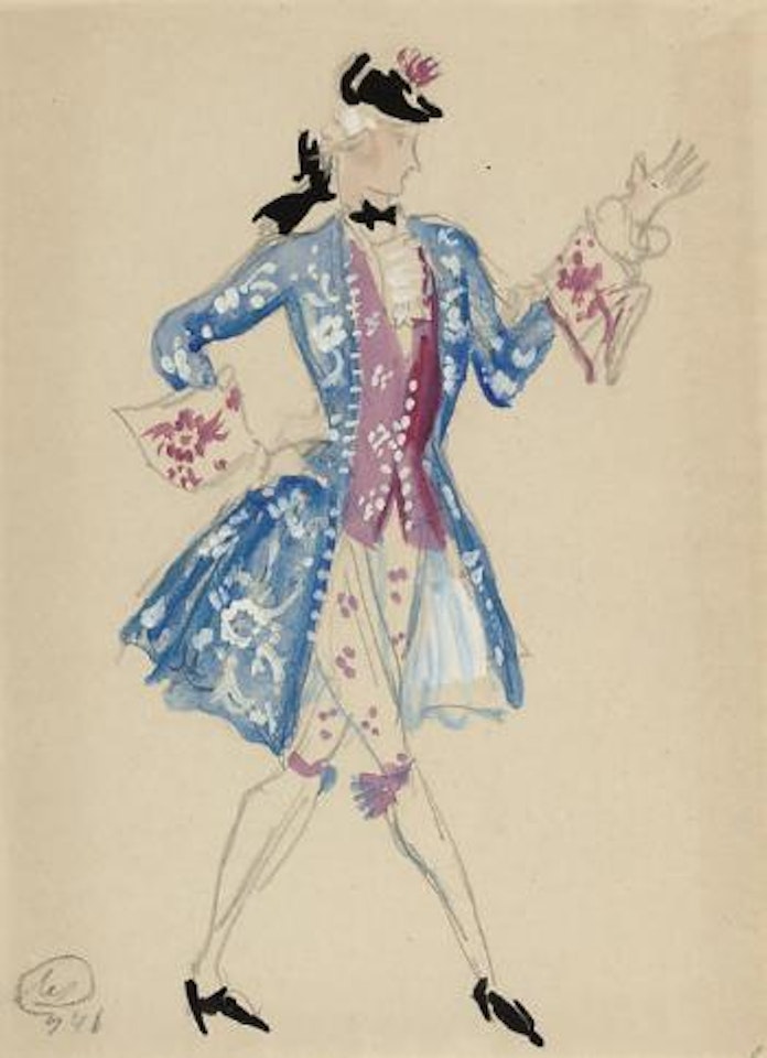 A dandy by Mstislav Valerianovich Dobuzhinsky