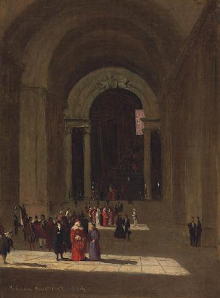 In Saint Peter's, Rome by Sanford Robinson Gifford