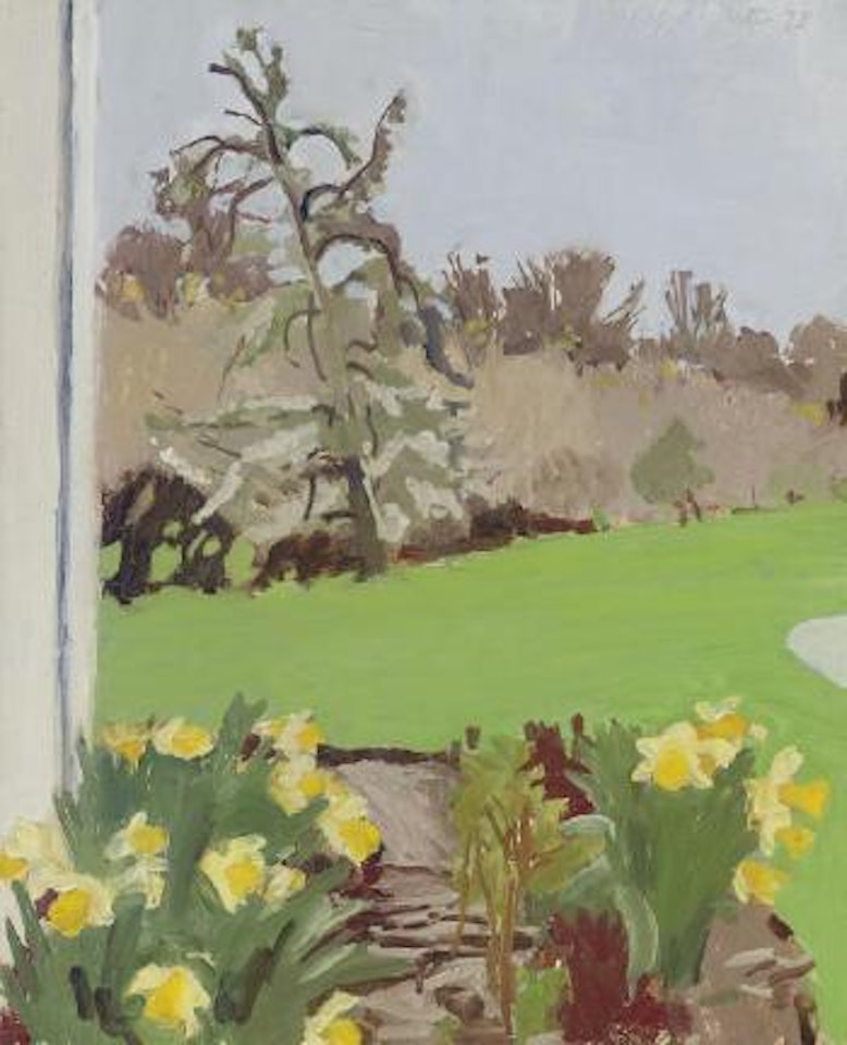 Daffodils and Pear Tree by Fairfield Porter