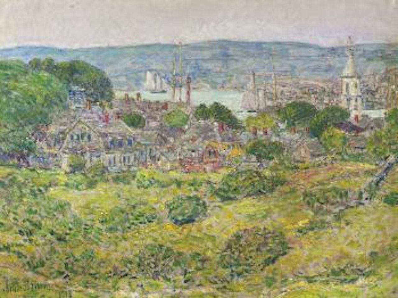 Gloucester Harbor by Childe Hassam