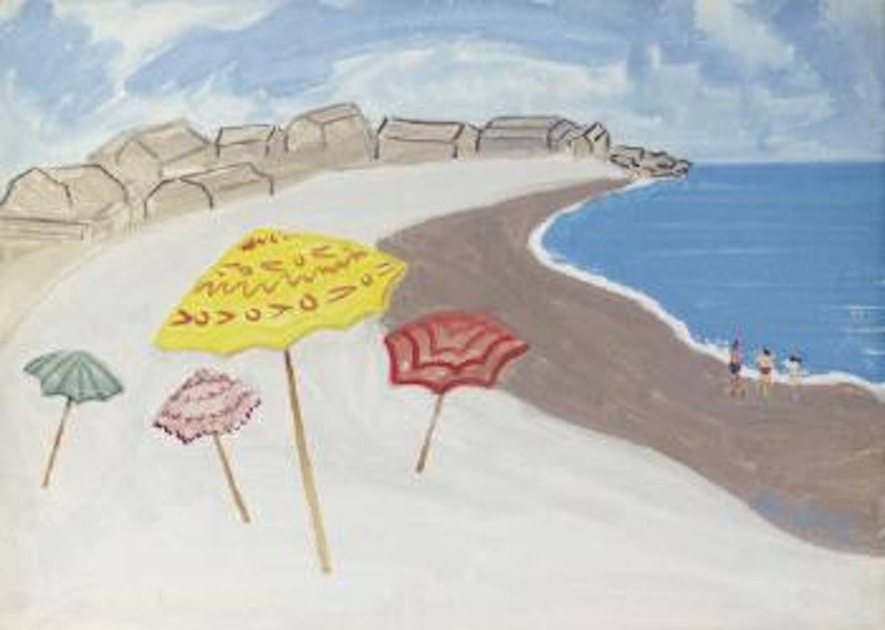 Umbrellas by the Sea by Milton Avery