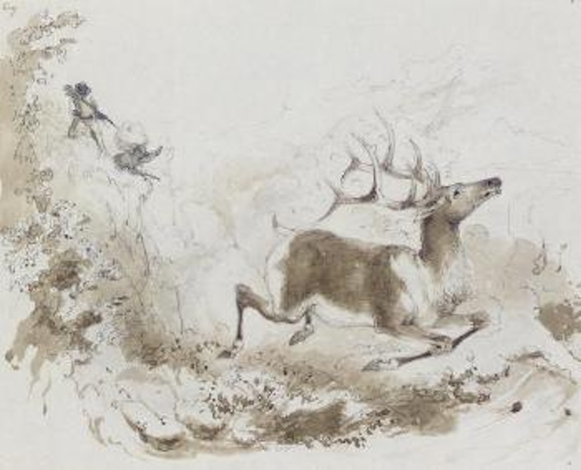 Death of the Elk by Alfred Jacob Miller