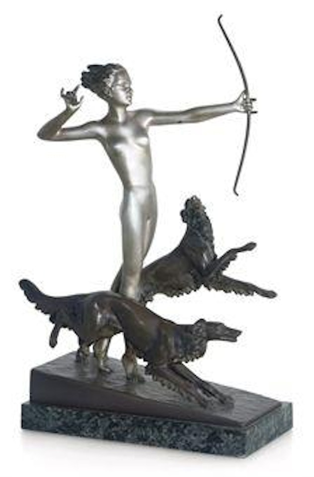 Diana With Her Hounds by Josef Lorenzl