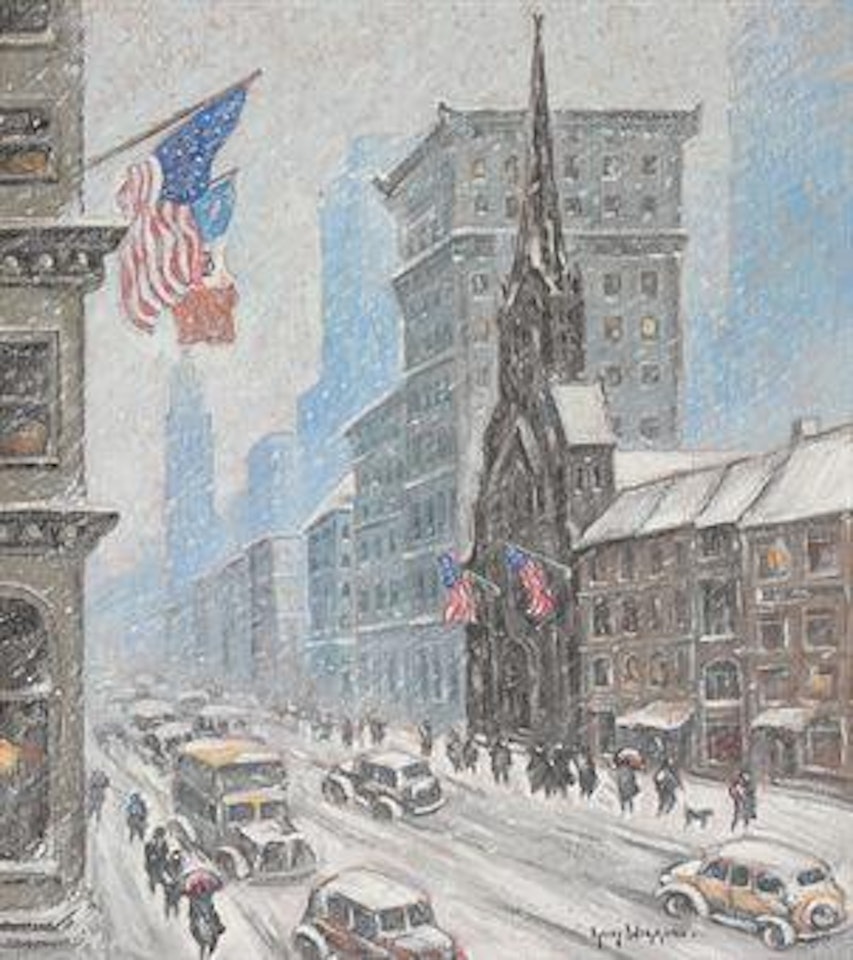 Fifth Avenue in the Snow by Guy Carleton Wiggins
